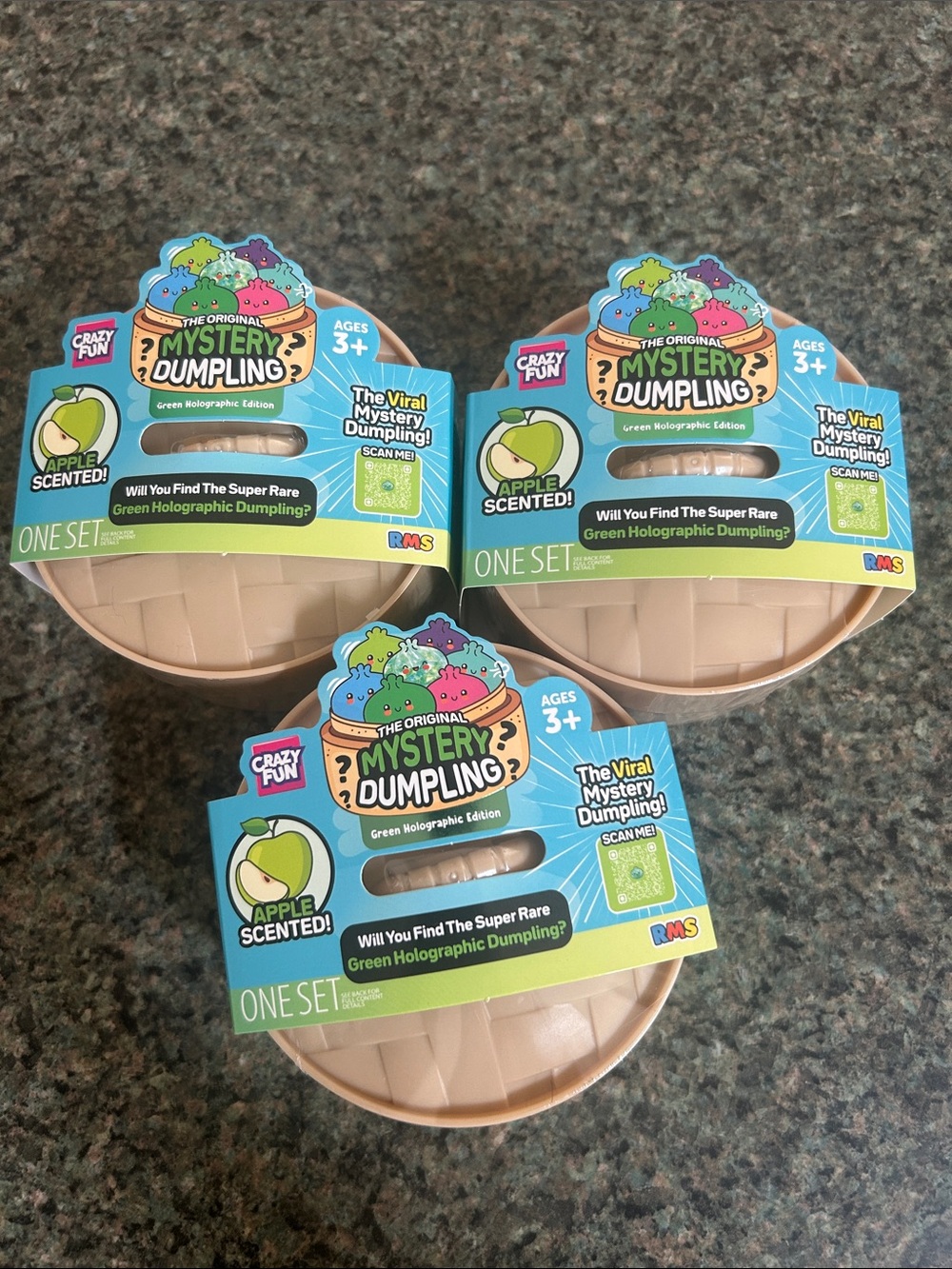 Mystery Dumpling Apple Scented Surprise Toy Pack (Set of 3) Five Below NEW VIRAL